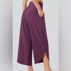 HALARA Wide Leg Mid Calf Pants